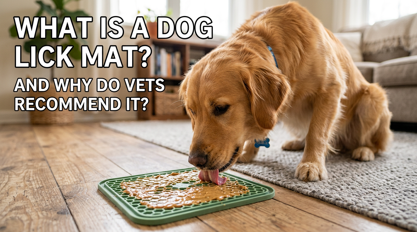 dog lick mat with peanut butter stuck to bathtub wall