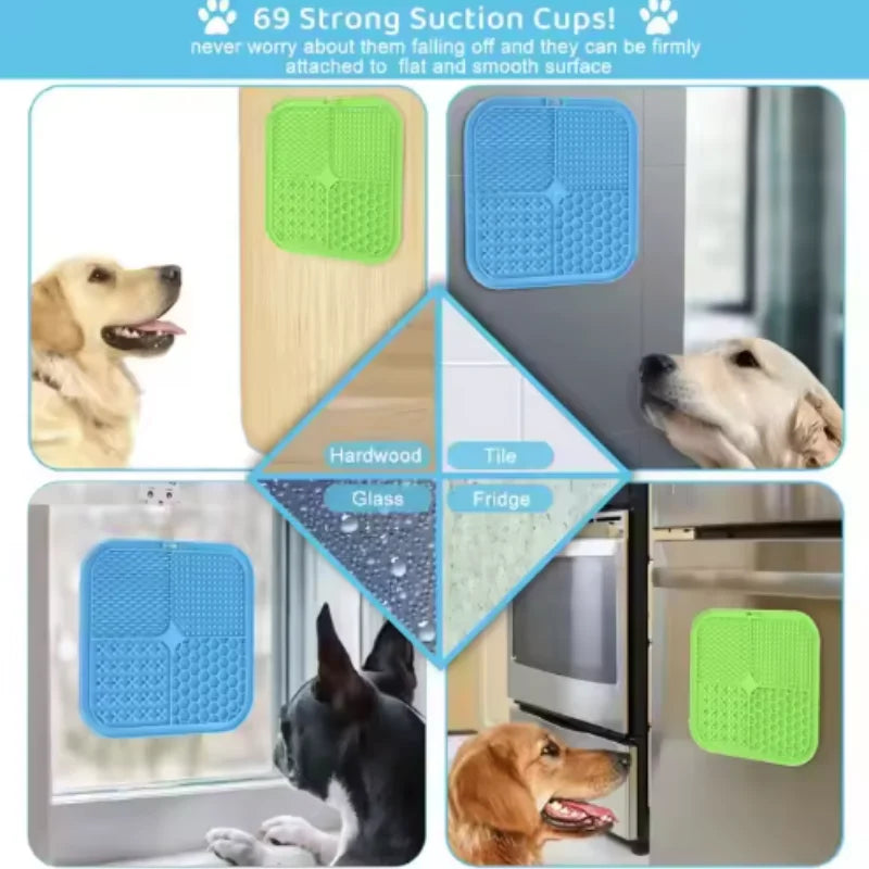 Dog Lick Mat with Suction Cups – Calming Bath Time & Anxiety Relief | ZenPawsShop