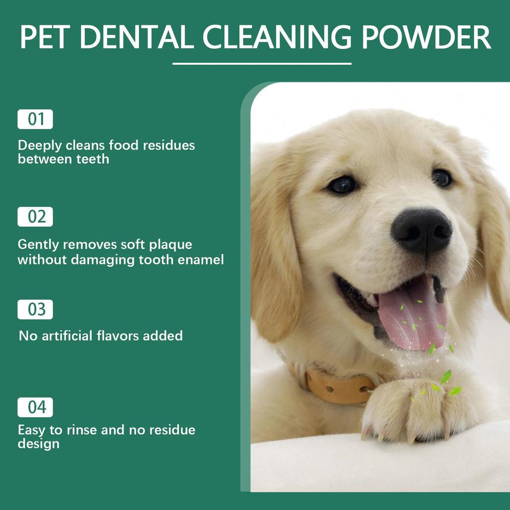 Dog Dental Powder – Removes Tartar and Freshens Breath for Healthy Gums | ZenPawsShop