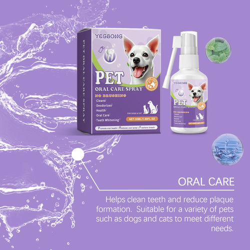 Dog and Cat Dental Cleaning Spray – Removes Tartar Freshens Breath and Prevents Calculus | ZenPawsShop