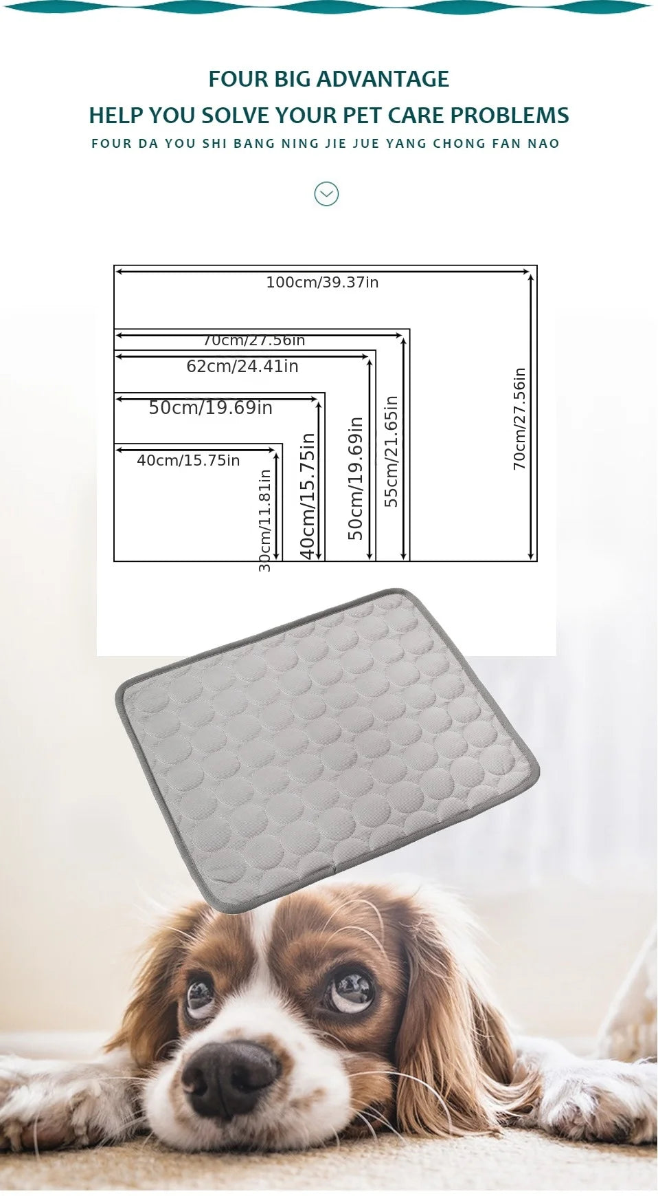 Dog Cooling Mat – Self-Cooling Gel Pad for All Breeds | ZenPawsShop