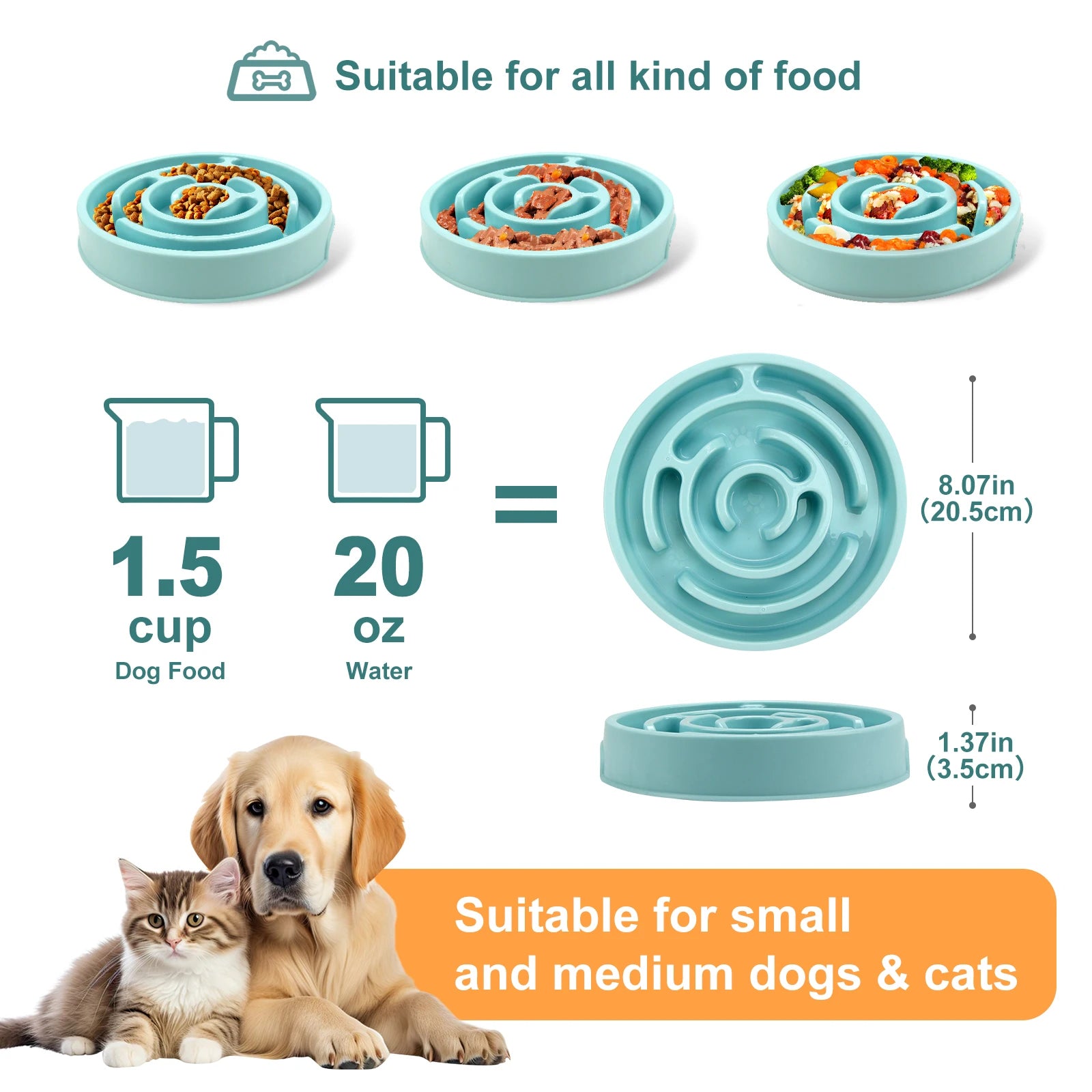 Dog Slow Feeder Bowl – Anti-Bloat Non-Slip Puzzle Dish for All Breeds | ZenPawsShop