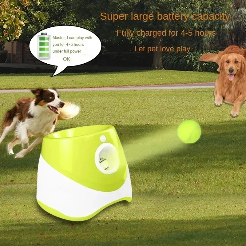 Automatic Dog Ball Launcher – Interactive Fetch Toy USB Rechargeable | ZenPawsShop