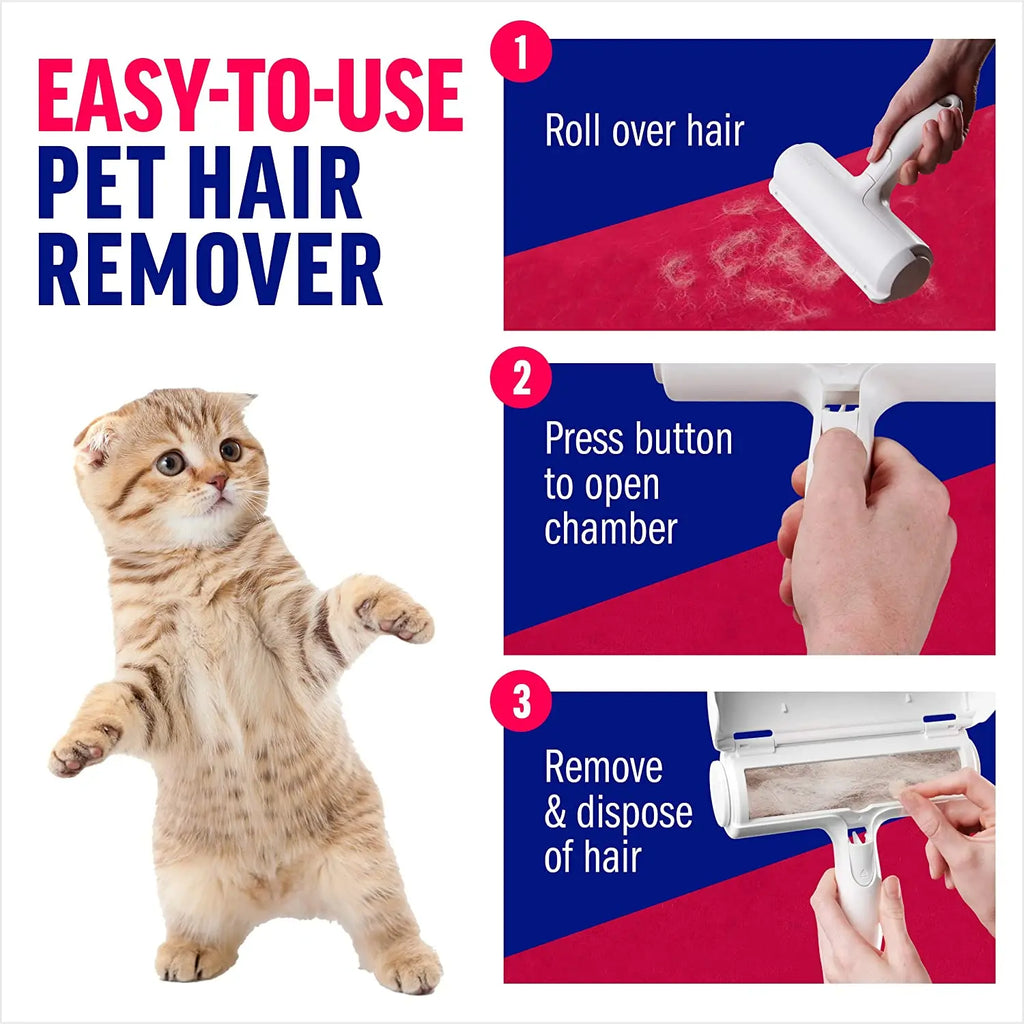 Pet Hair Remover Roller – Self-Cleaning Reusable Fur Remover | ZenPawsShop