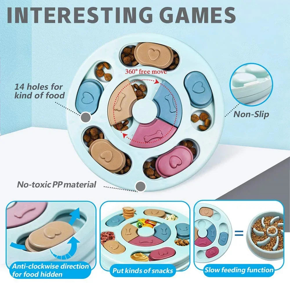 Dog Puzzle Slow Feeder Toy – IQ Training Interactive Food Dispenser | ZenPawsShop