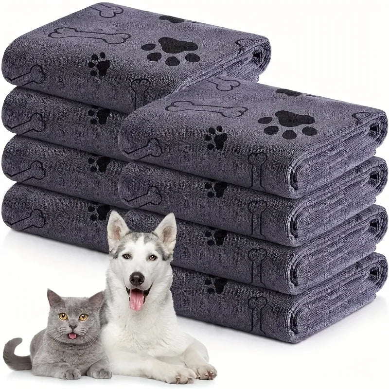 Dog Microfiber Bath Towel – Quick-Drying Super Absorbent Pet Bath Towel | ZenPawsShop