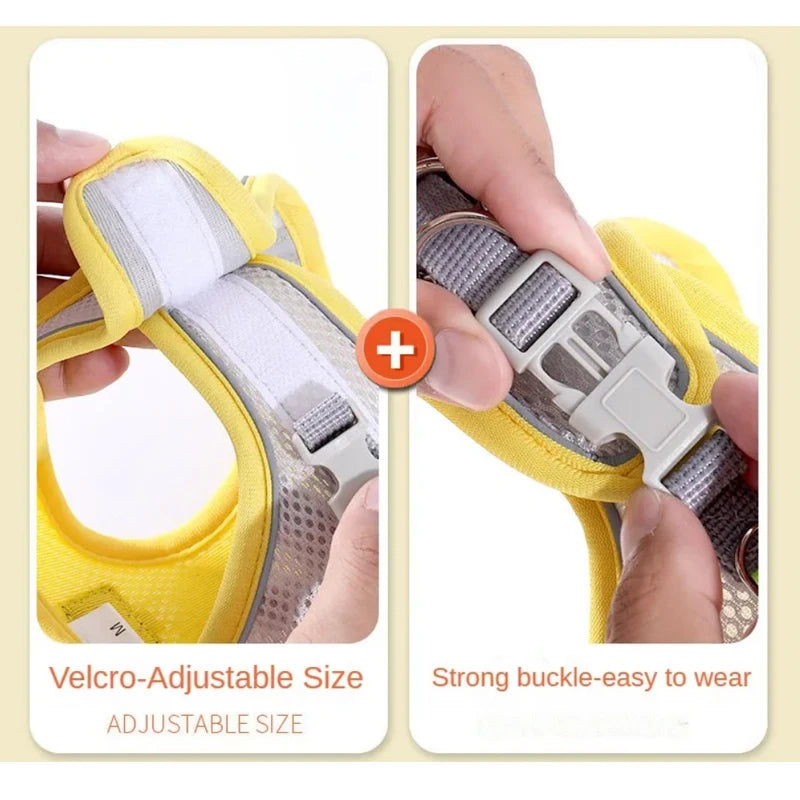 Dog Harness Vest – Reflective Adjustable Breathable for Small Medium Dogs | ZenPawsShop