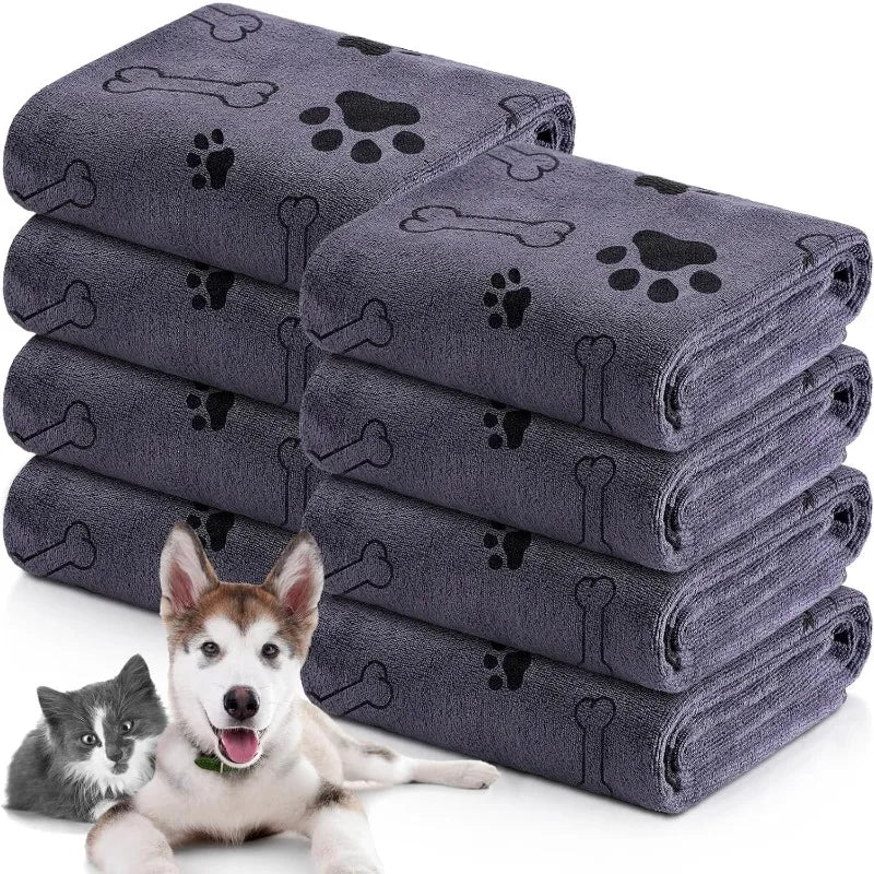 Dog Microfiber Bath Towel – Quick-Drying Super Absorbent Pet Bath Towel | ZenPawsShop