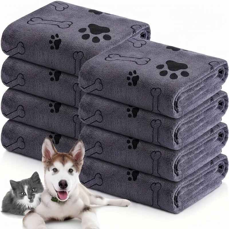 Dog Microfiber Bath Towel – Quick-Drying Super Absorbent Pet Bath Towel | ZenPawsShop