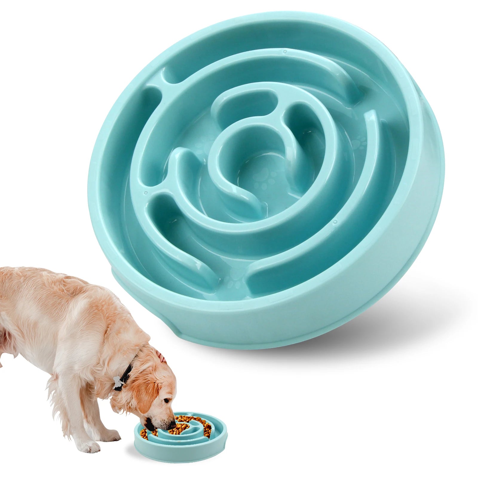 Dog Slow Feeder Bowl – Anti-Bloat Non-Slip Puzzle Dish for All Breeds | ZenPawsShop