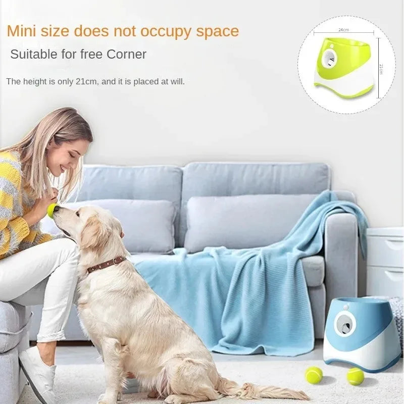 Automatic Dog Ball Launcher – Interactive Fetch Toy USB Rechargeable | ZenPawsShop