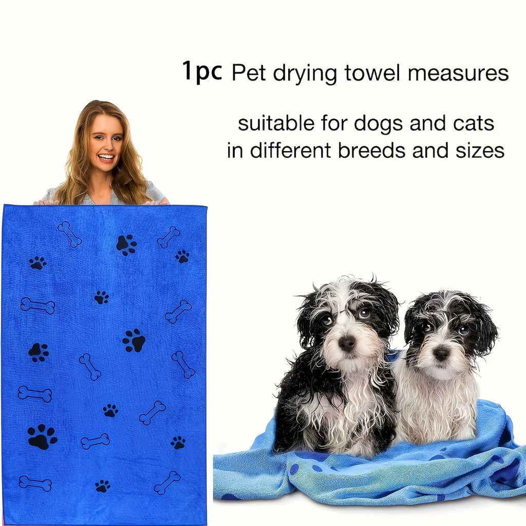 Dog Microfiber Bath Towel – Quick-Drying Super Absorbent Pet Bath Towel | ZenPawsShop