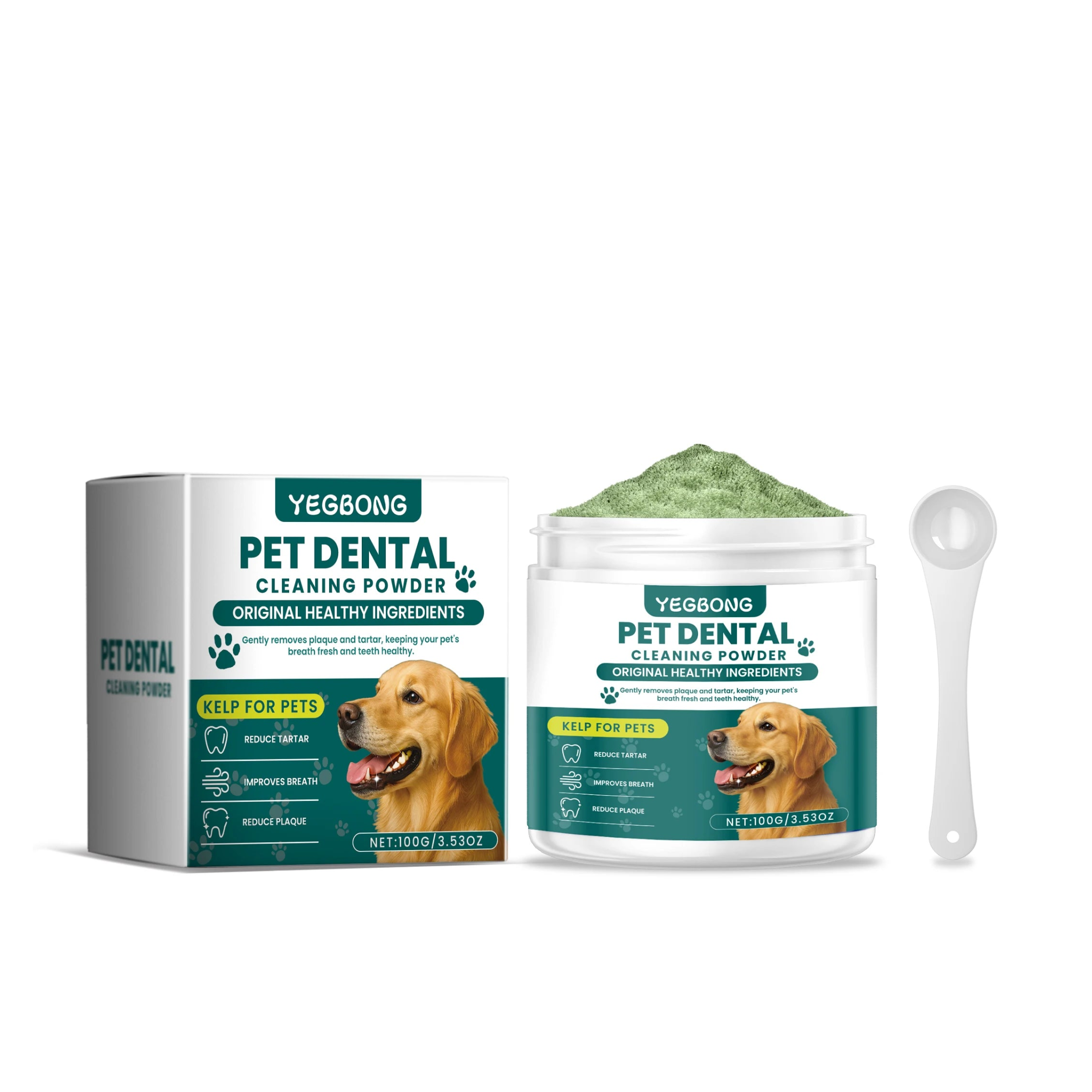 Dog Dental Powder – Removes Tartar and Freshens Breath for Healthy Gums | ZenPawsShop